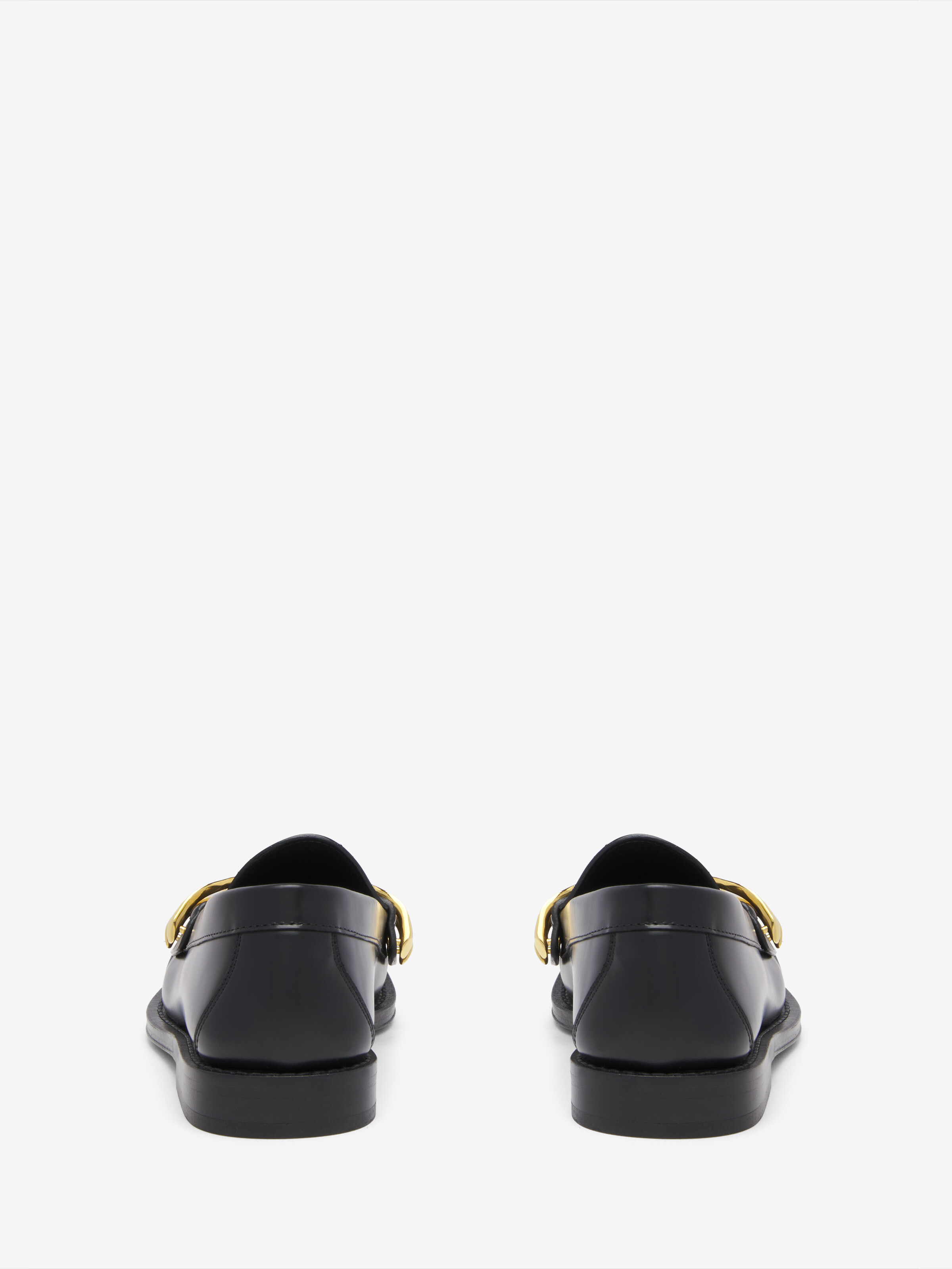 Women's Wishbone Loafer in Black in Calf Leather | Alexander McQueen - image 4