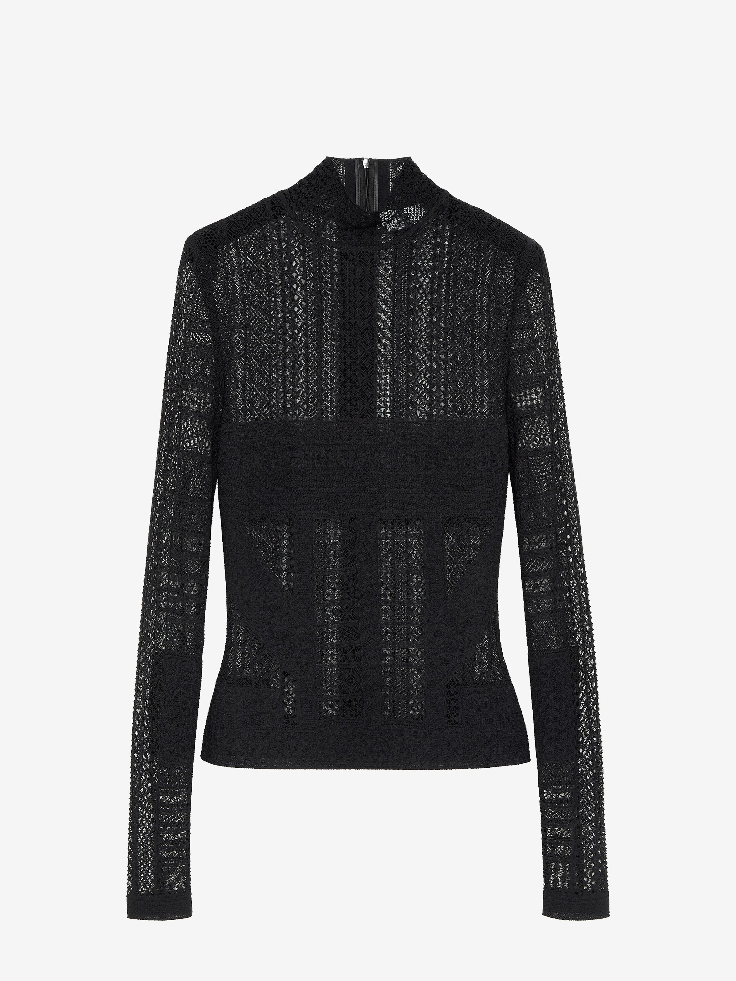 Viscose Knit Lace Top