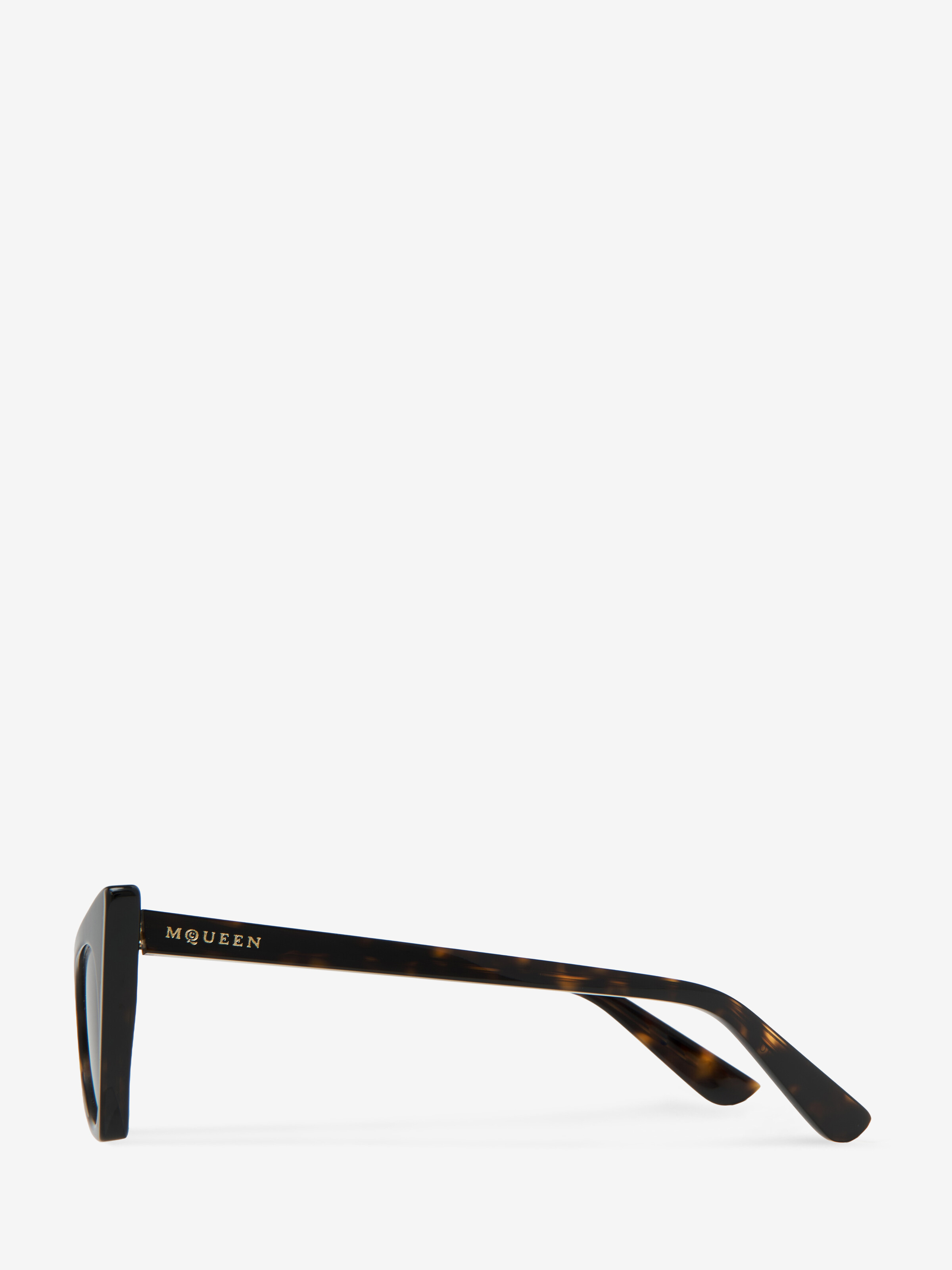 Women's Spike Cat-eye Sunglasses in Dark Brown in 100% Plastic | Alexander McQueen - image 4