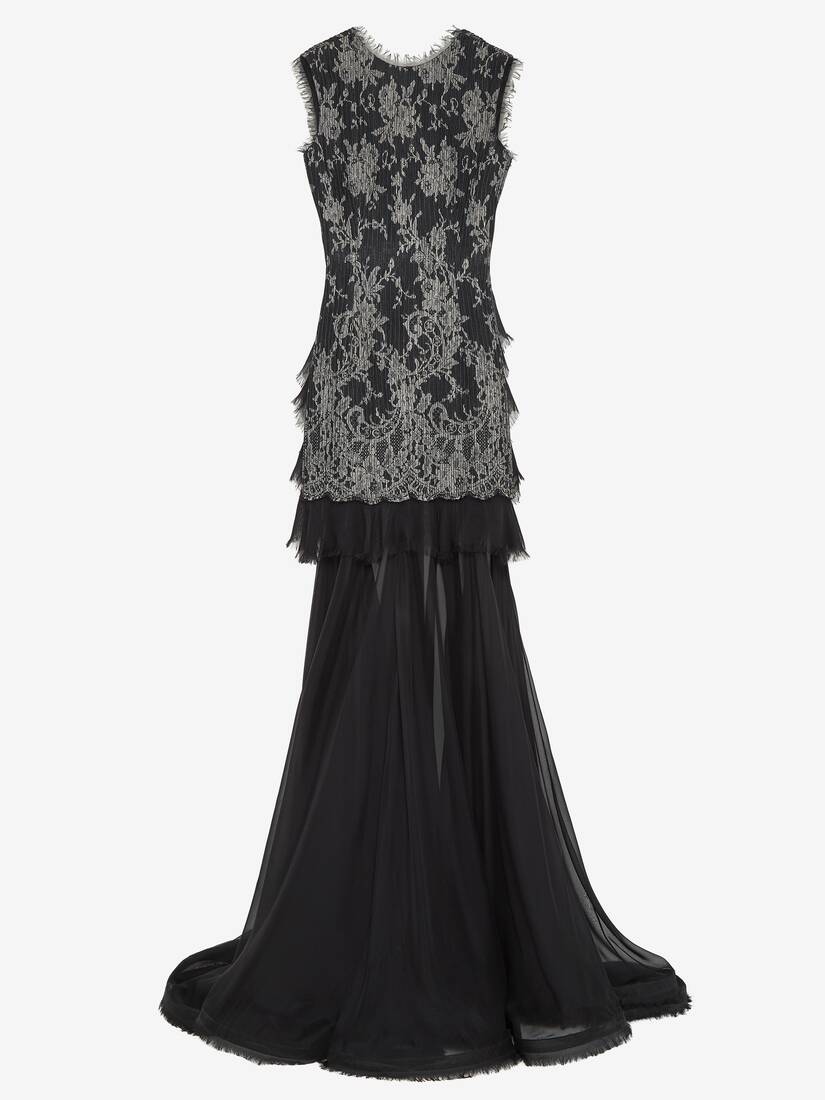Sarabande Lace Evening Dress | Alexander McQueen - image 1