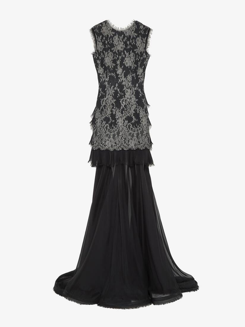 Sarabande Lace Evening Dress | Alexander McQueen - image 1