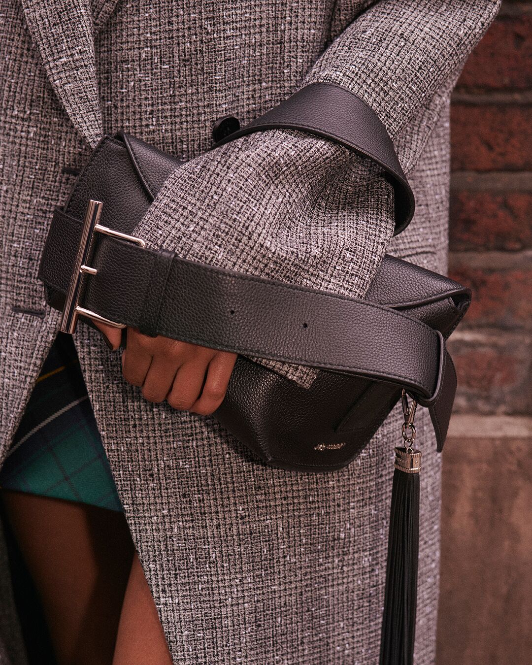 Alexander McQueen T-Bar Sling Shoulder Bag in black