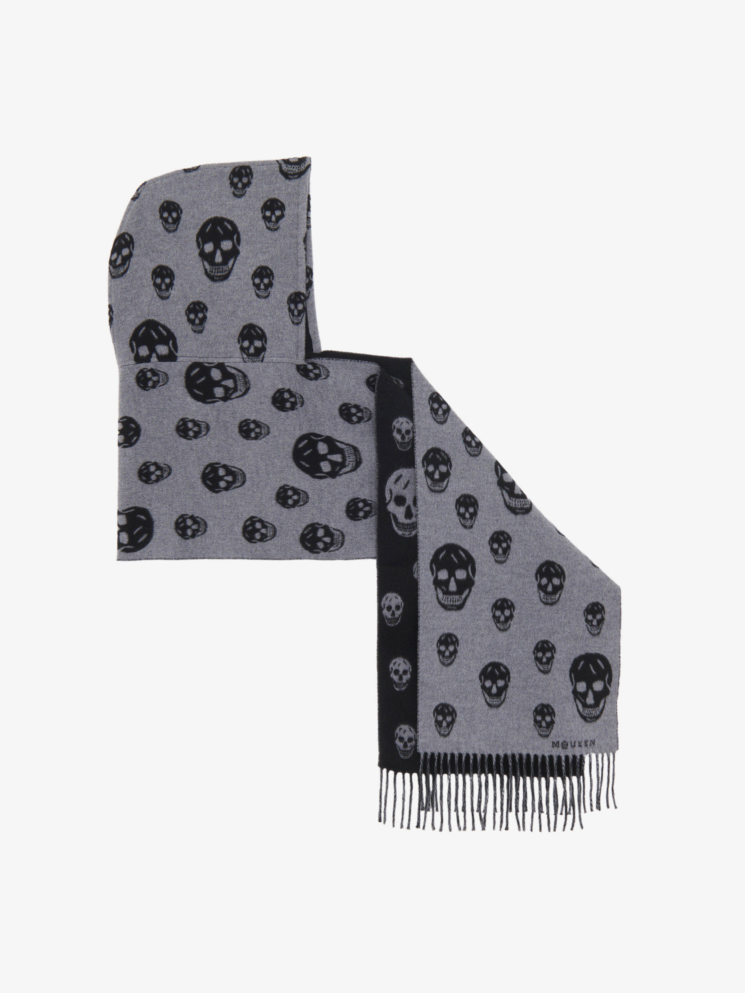 Écharpe capuche réversible Skull