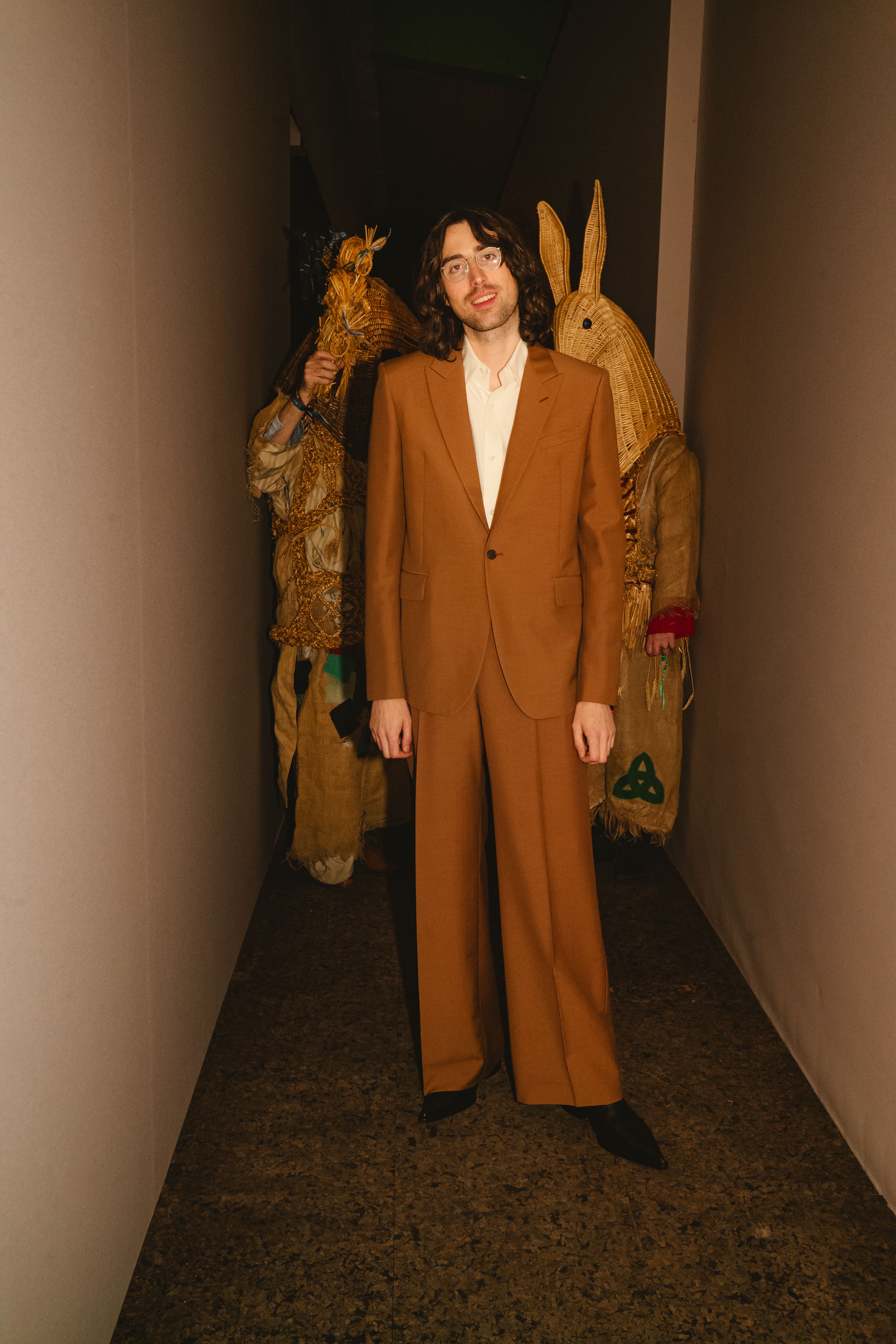 A. G. Cook Arriving at McQueen Spring Summer 2026 Show