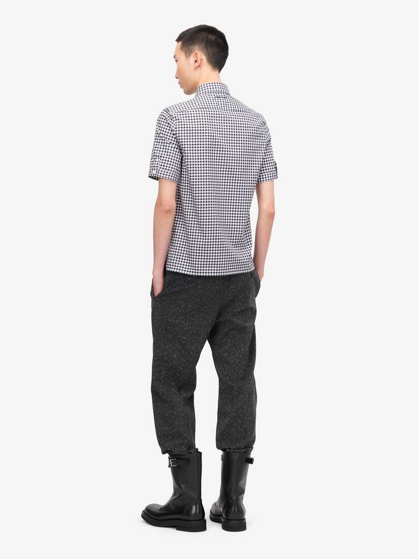 Chemise à manches courtes, à carreaux vichy | Alexander McQueen - image 4