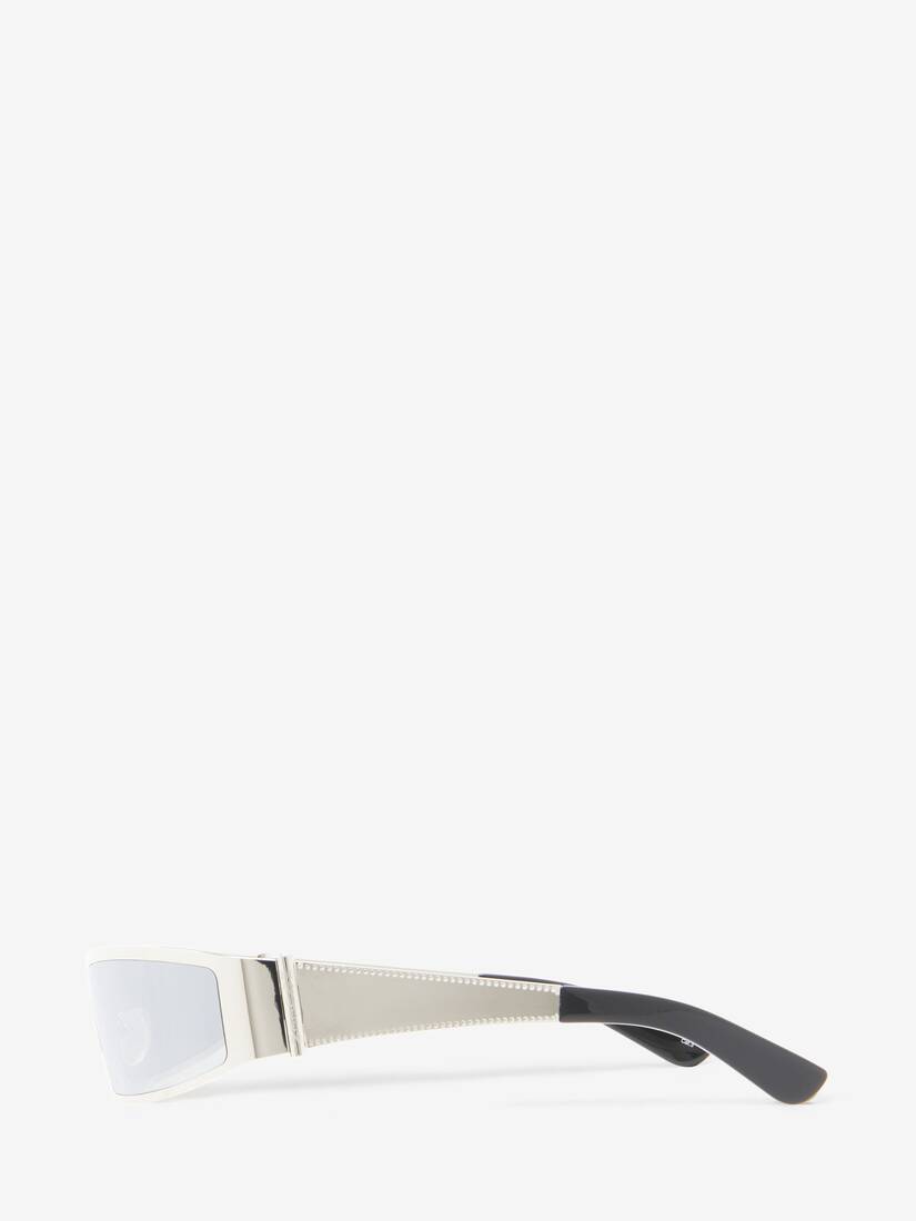 Lunettes De Soleil en Métal Y2K | Alexander McQueen - image 3