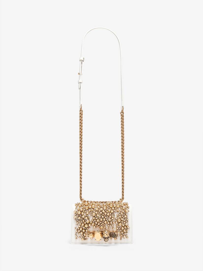 Crystal Embroidery Mini Jewelled Satchel