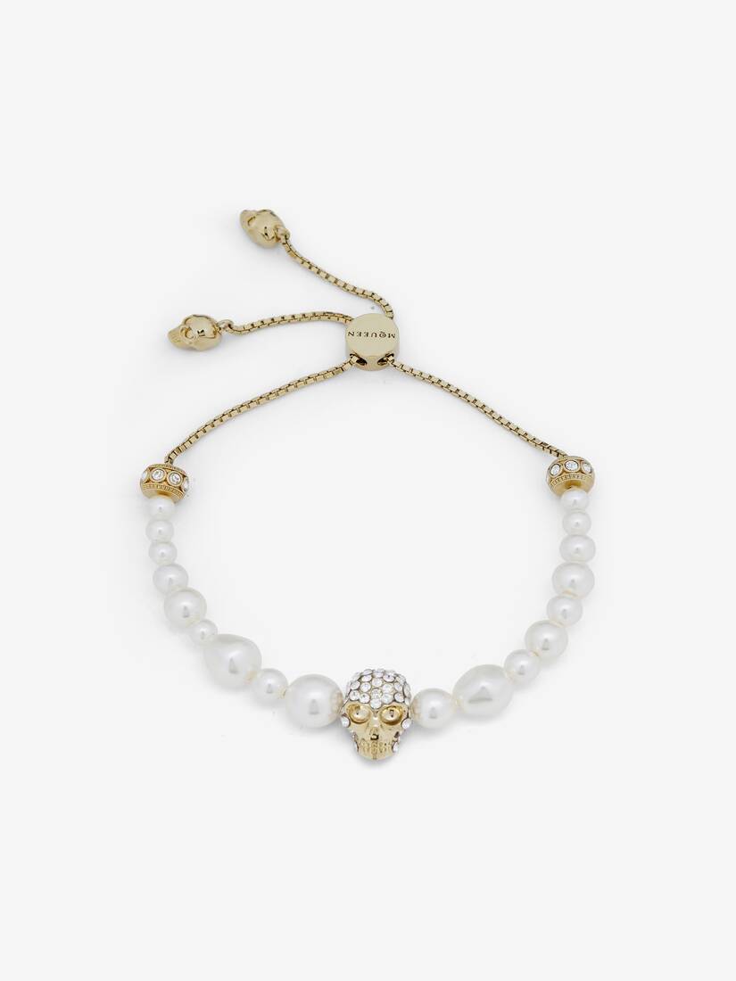 Bracelet de l'amitié Skull et perle | Alexander McQueen - image 1