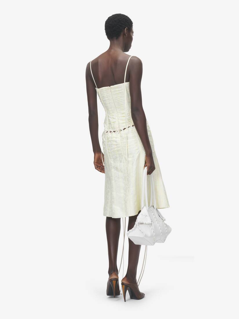 Floral Jacquard Corset Dress | Alexander McQueen - image 4