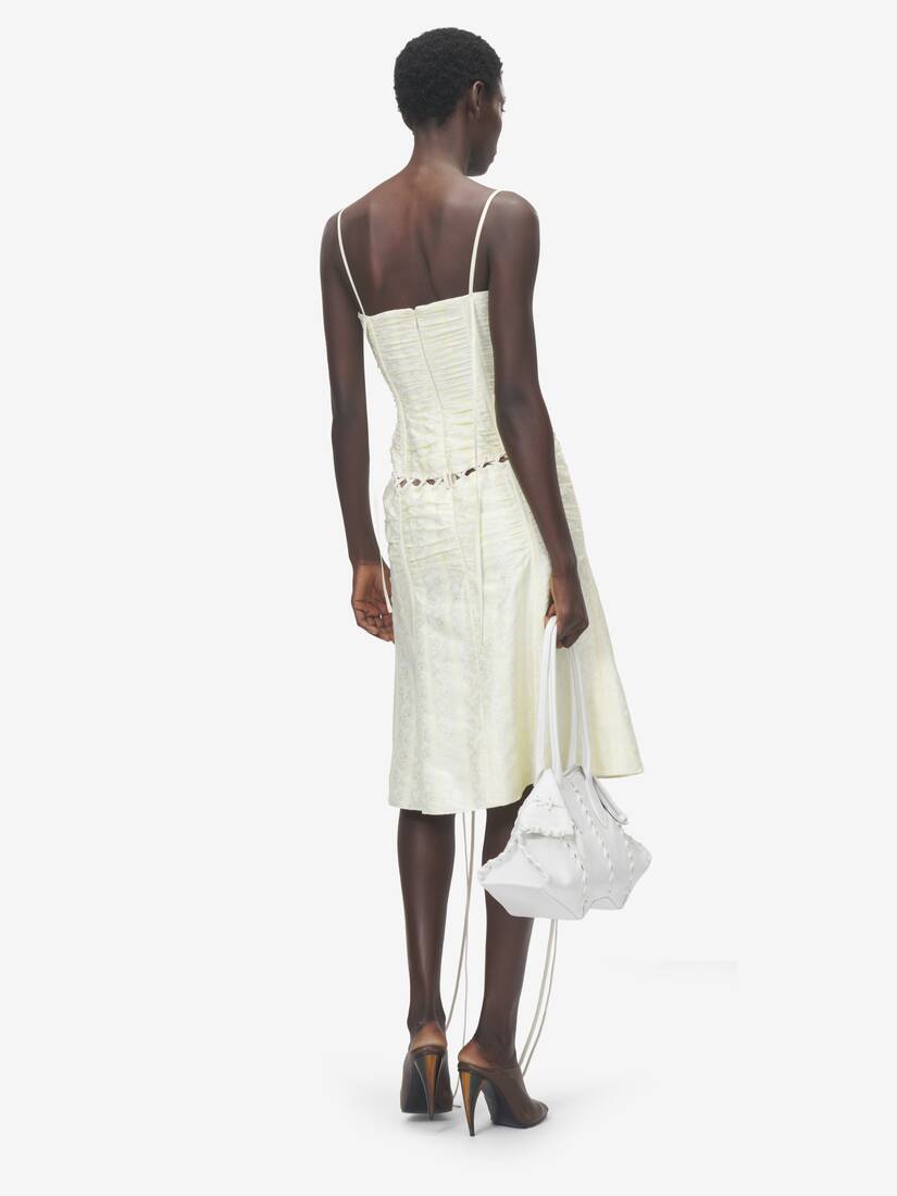 Floral Jacquard Corset Dress | Alexander McQueen - image 4