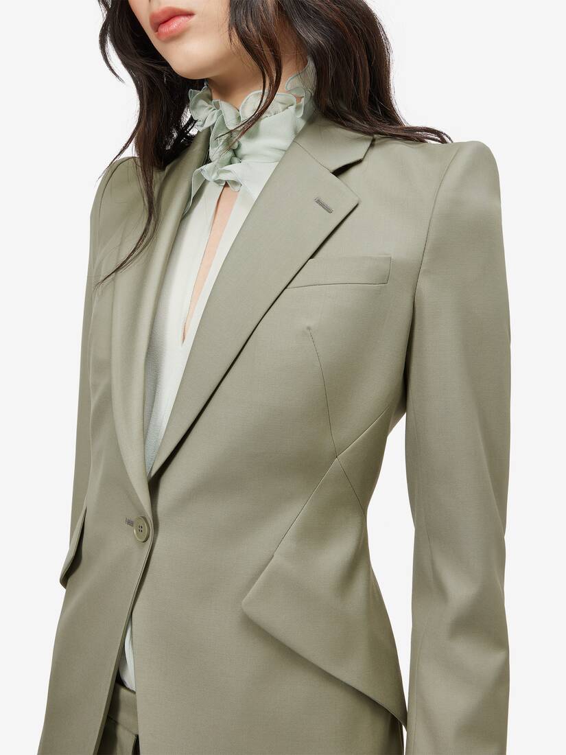Wool Gabardine Single-breasted Jacket | Alexander McQueen - image 5