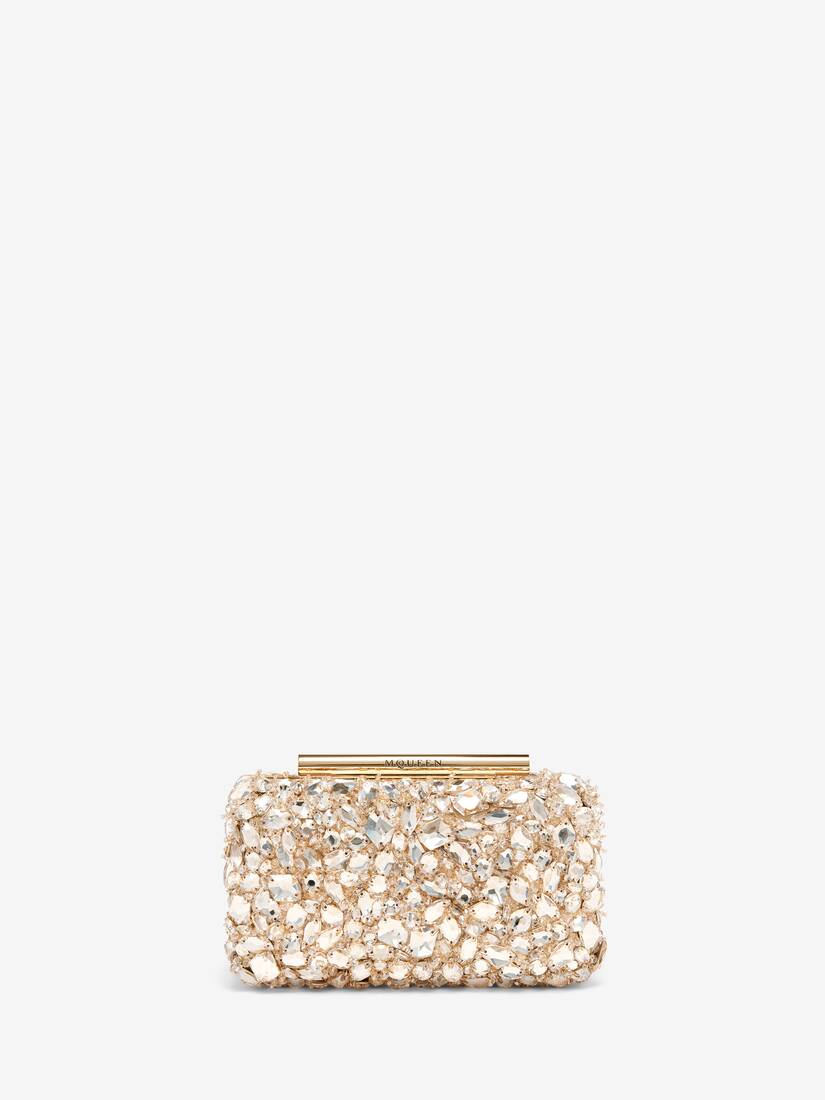 Crystal Embroidery T-Bar Box Clutch | Alexander McQueen - image 1
