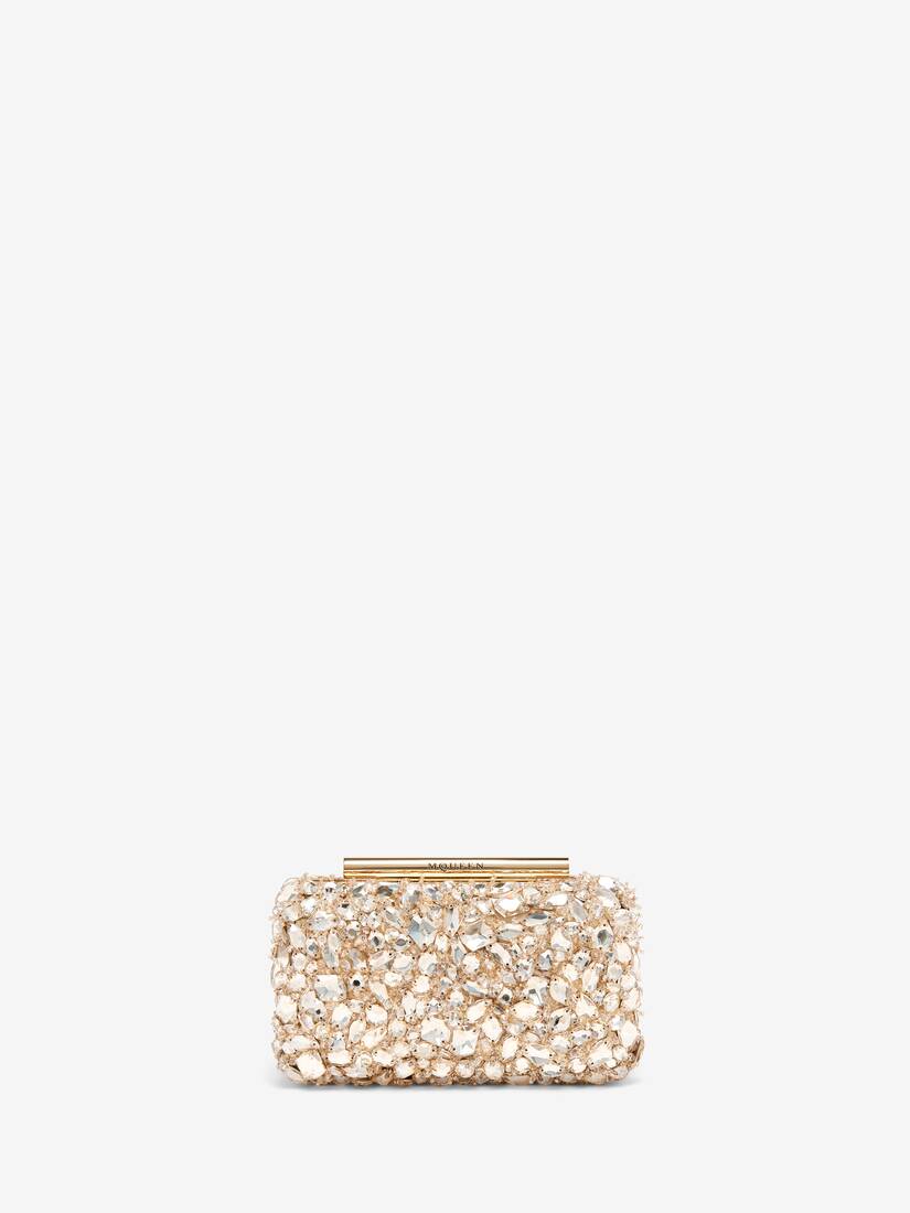 T-Bar Box-Clutch mit Kristallstickerei | Alexander McQueen - image 1