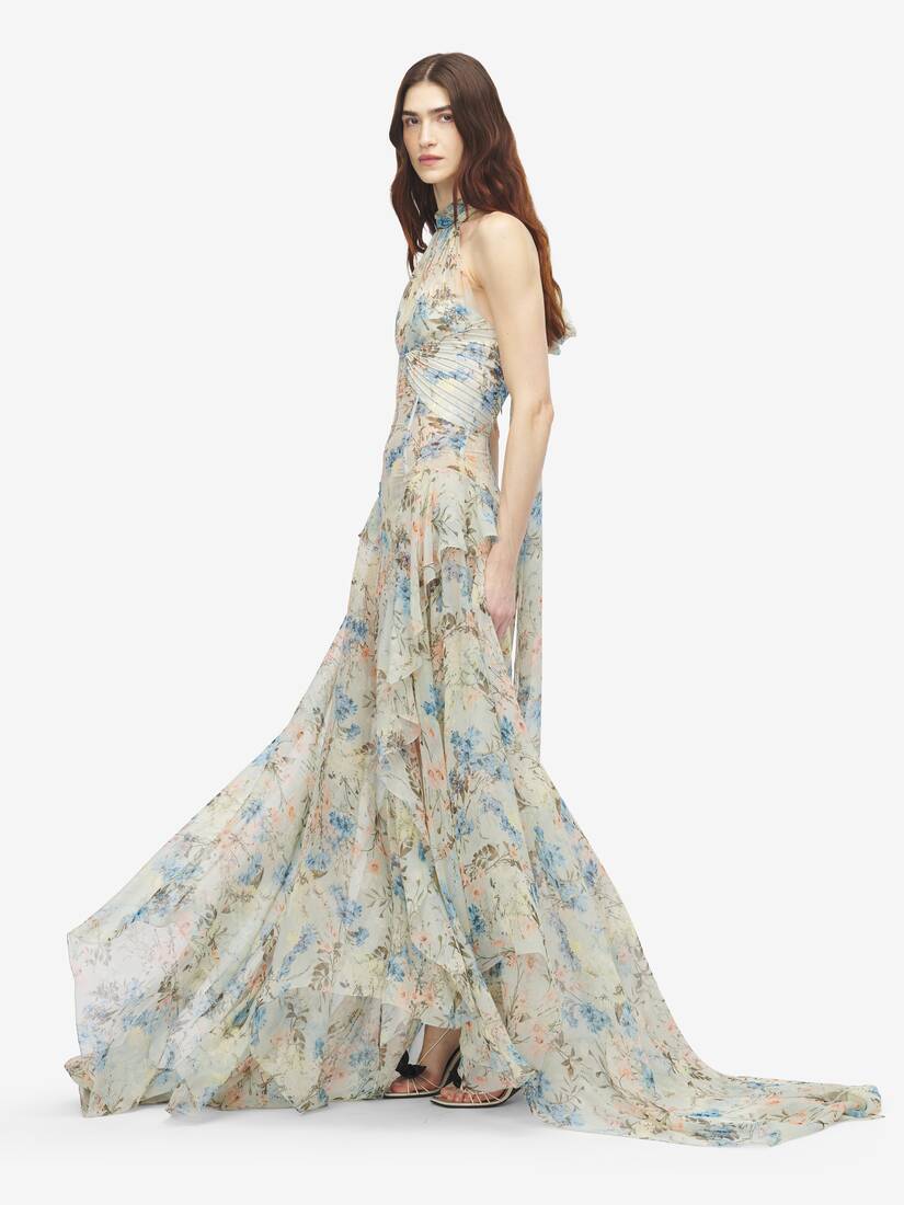 Wallpaper Floral Evening Dress | Alexander McQueen - image 3