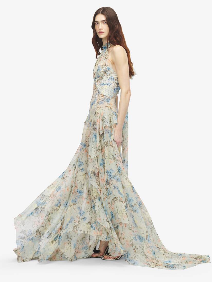Wallpaper Floral Evening Dress | Alexander McQueen - image 3