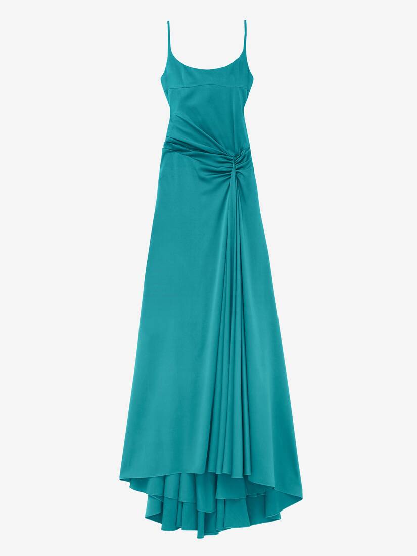 Asymmetric Drape Evening Dress | Alexander McQueen - image 1
