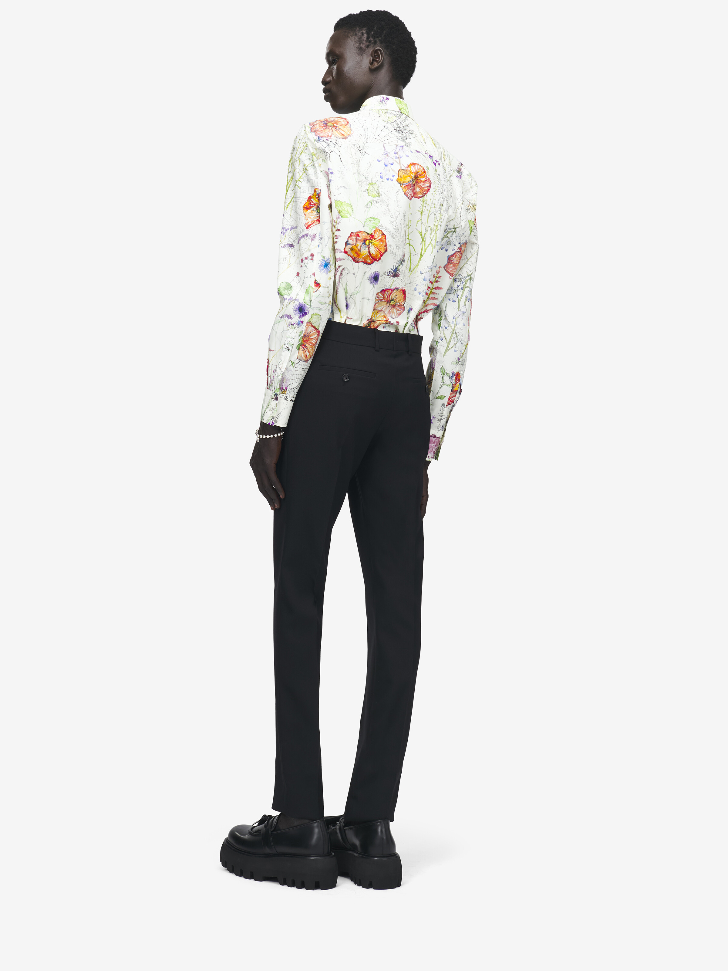 Chemise à imprimé Meadow Floral pour Homme en Multicolore in 100% Coton | Alexander McQueen - image 4