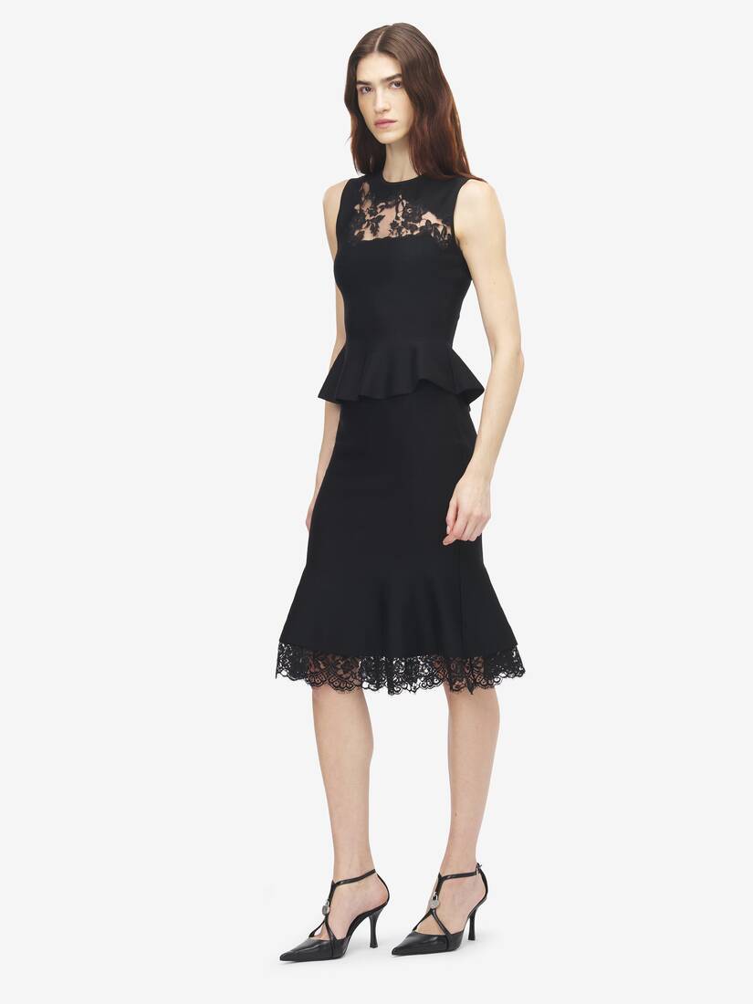 Heritage Lace Peplum Top | Alexander McQueen - image 3