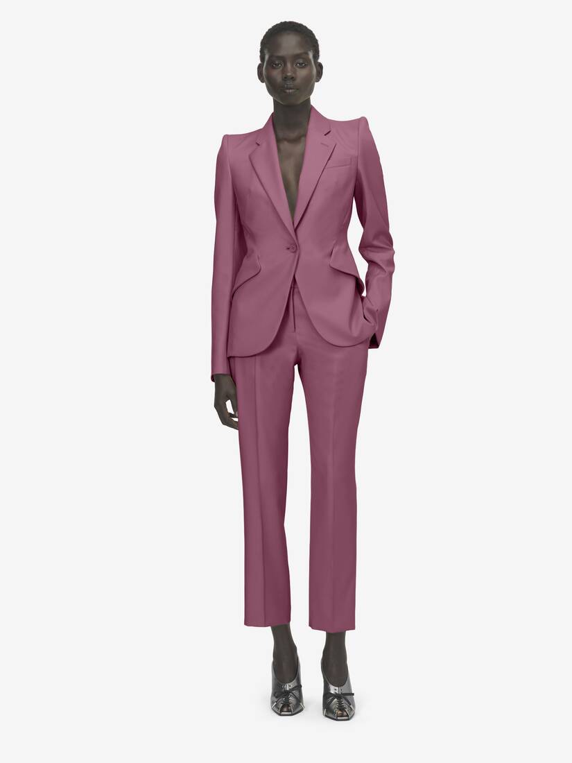 Pantalon cigarette en gabardine de laine | Alexander McQueen - image 2