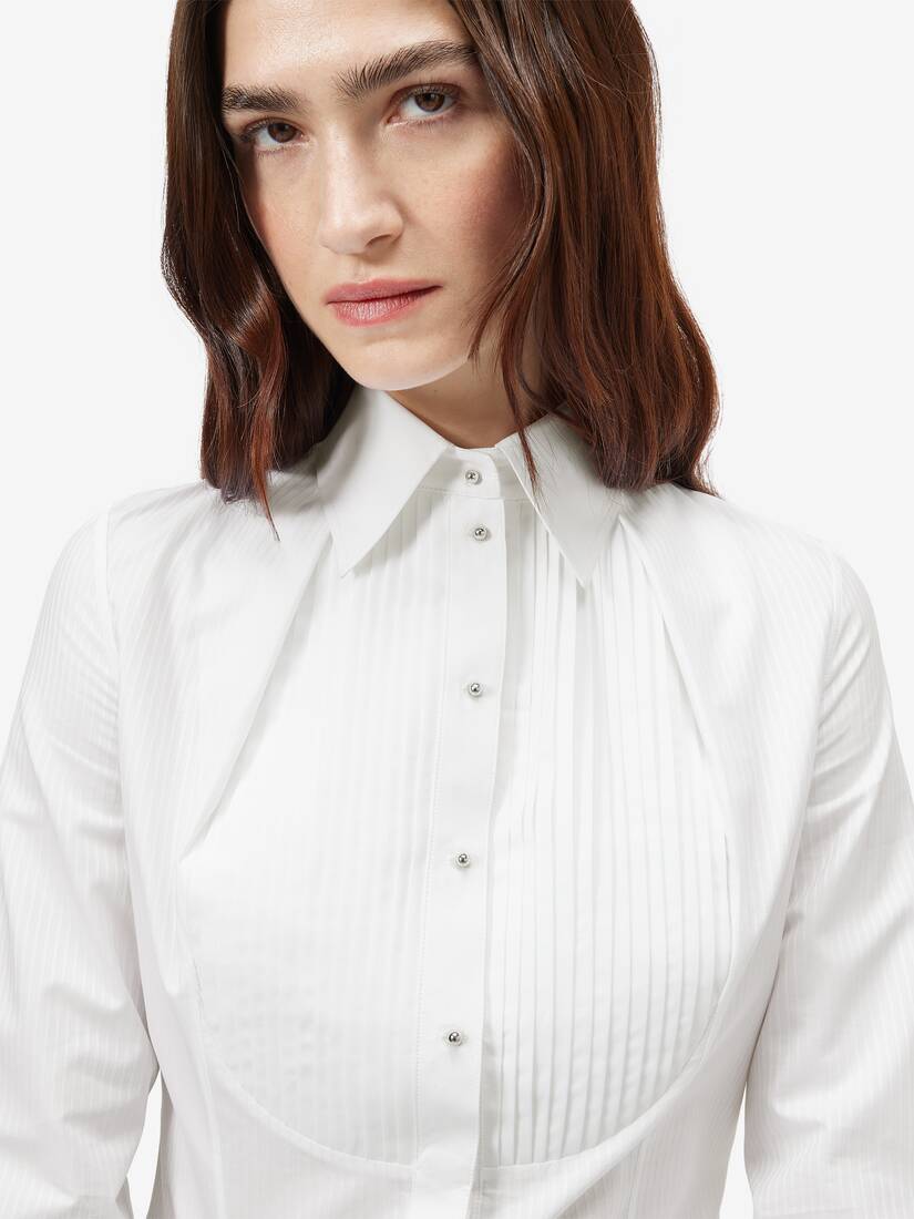 Chemise de smoking rayée | Alexander McQueen - image 5