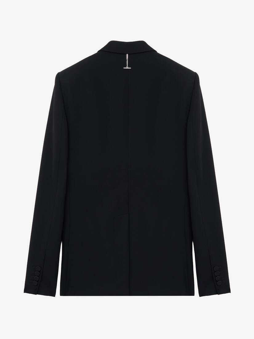Lace Ribcage Embroidery Single-breasted Jacket | Alexander McQueen - image 3
