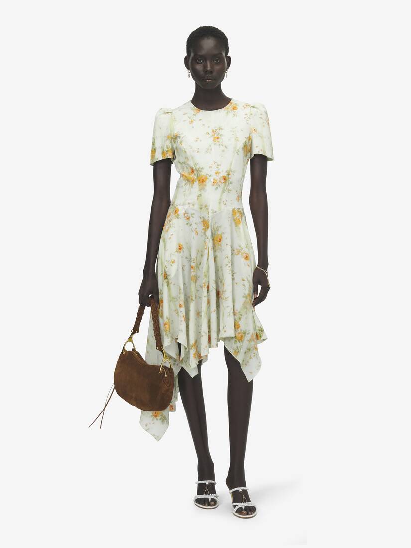 Seidenkleid mit Blumenprint | Alexander McQueen - image 2