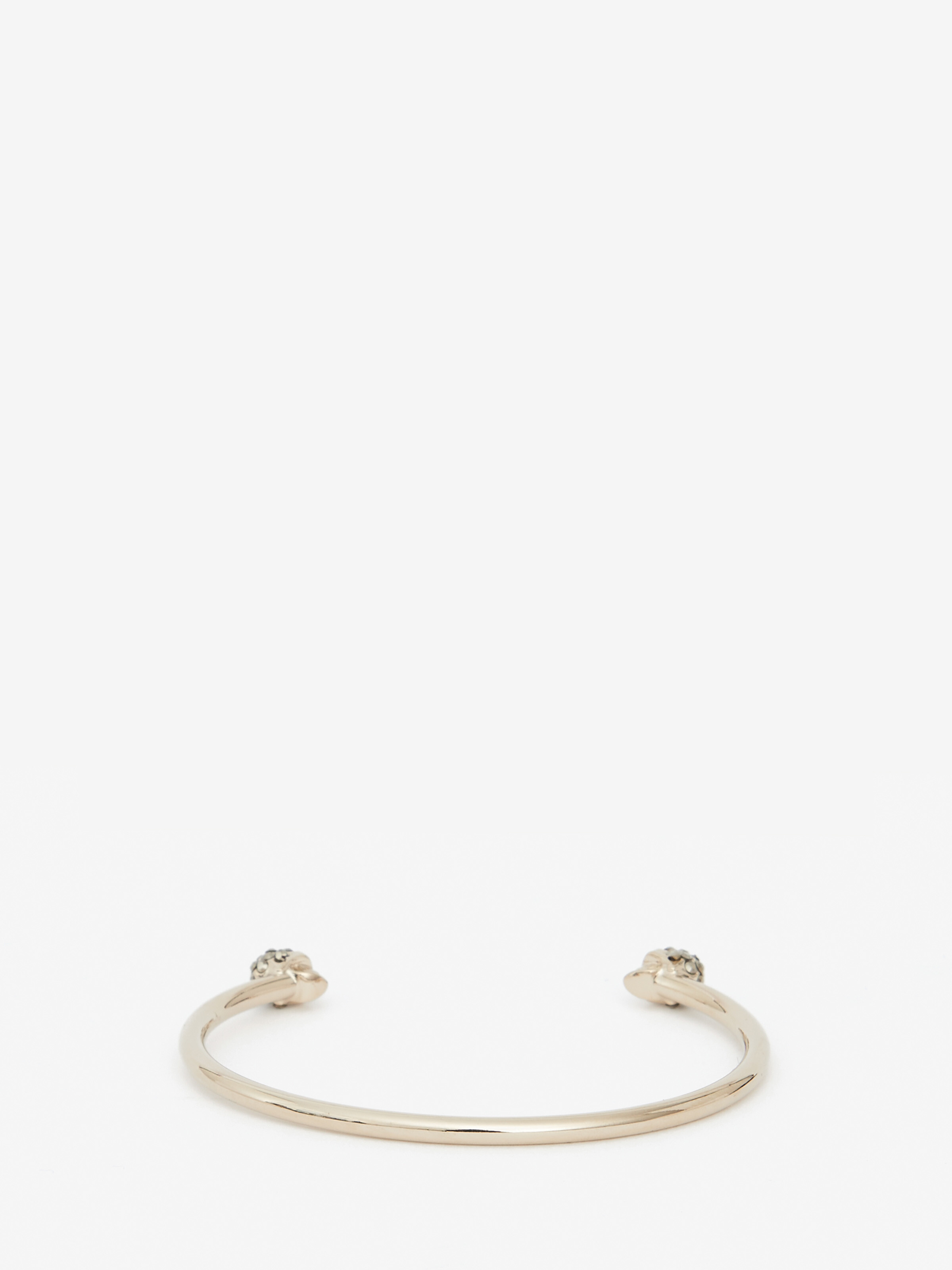 Thin Jewelled Twin skull bracelet