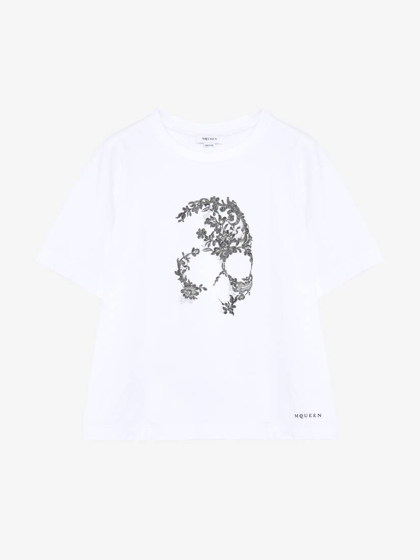 Lace Skull T-shirt | Alexander McQueen - image 2