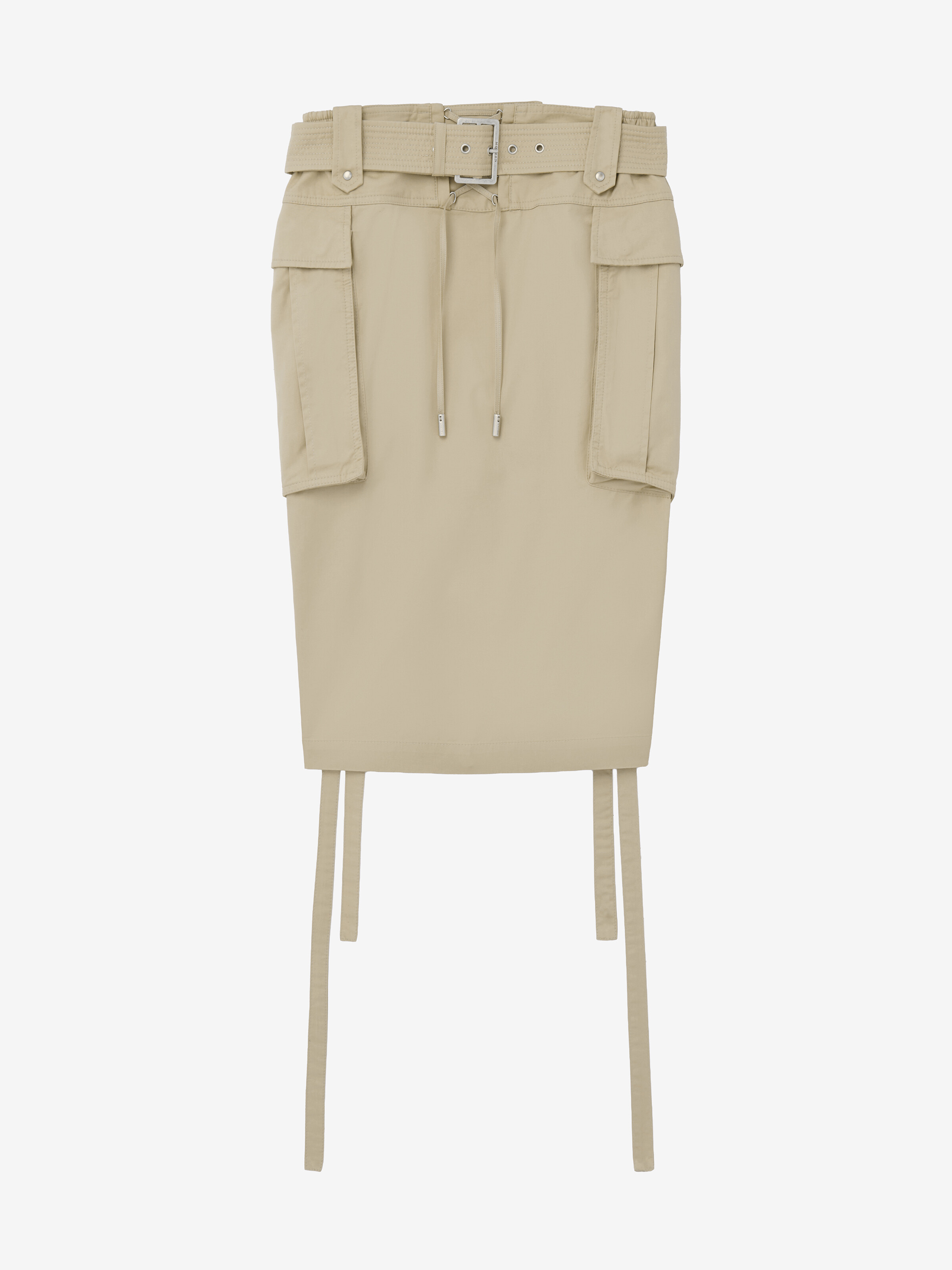 Women's Midi Cargo Skirt in Beige in 100% Cotton | Alexander McQueen - image 1