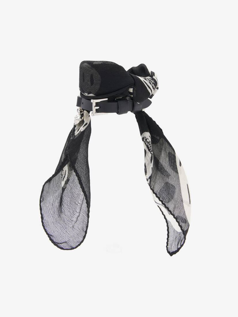 Skull Scarf Double Wrap Bracelet | Alexander McQueen - image 1
