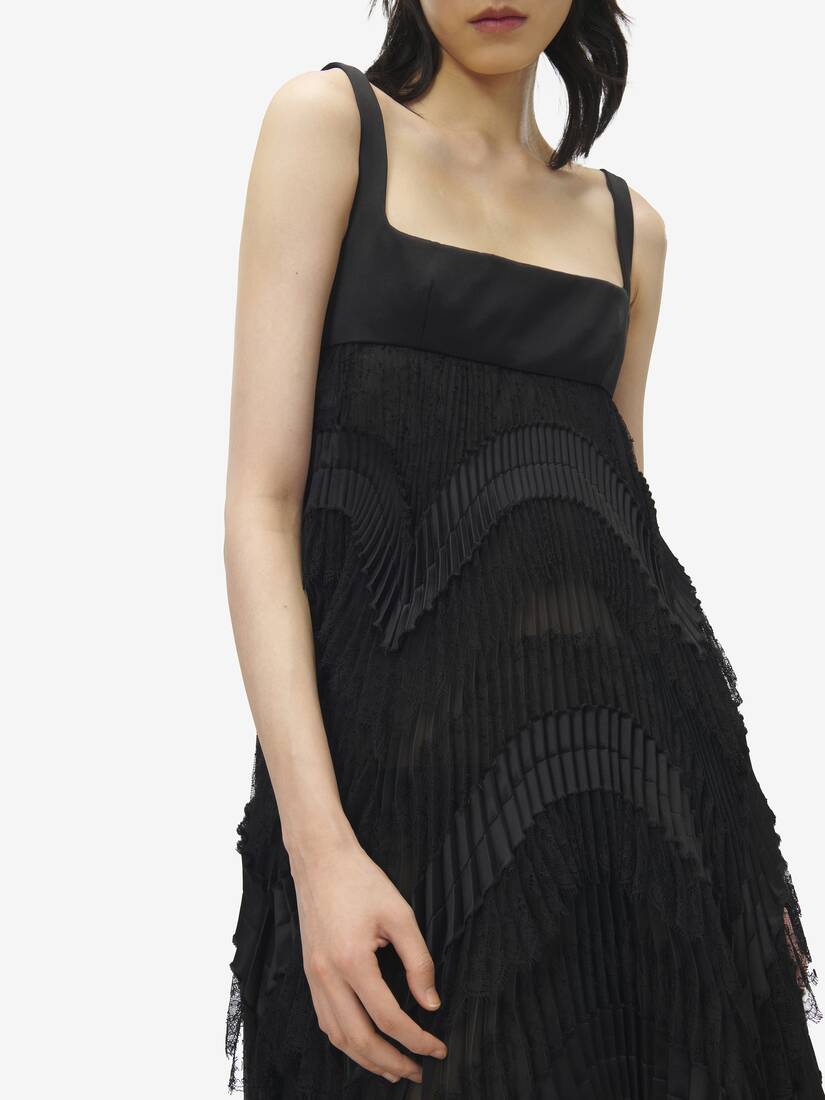 Pleated Evening Dress