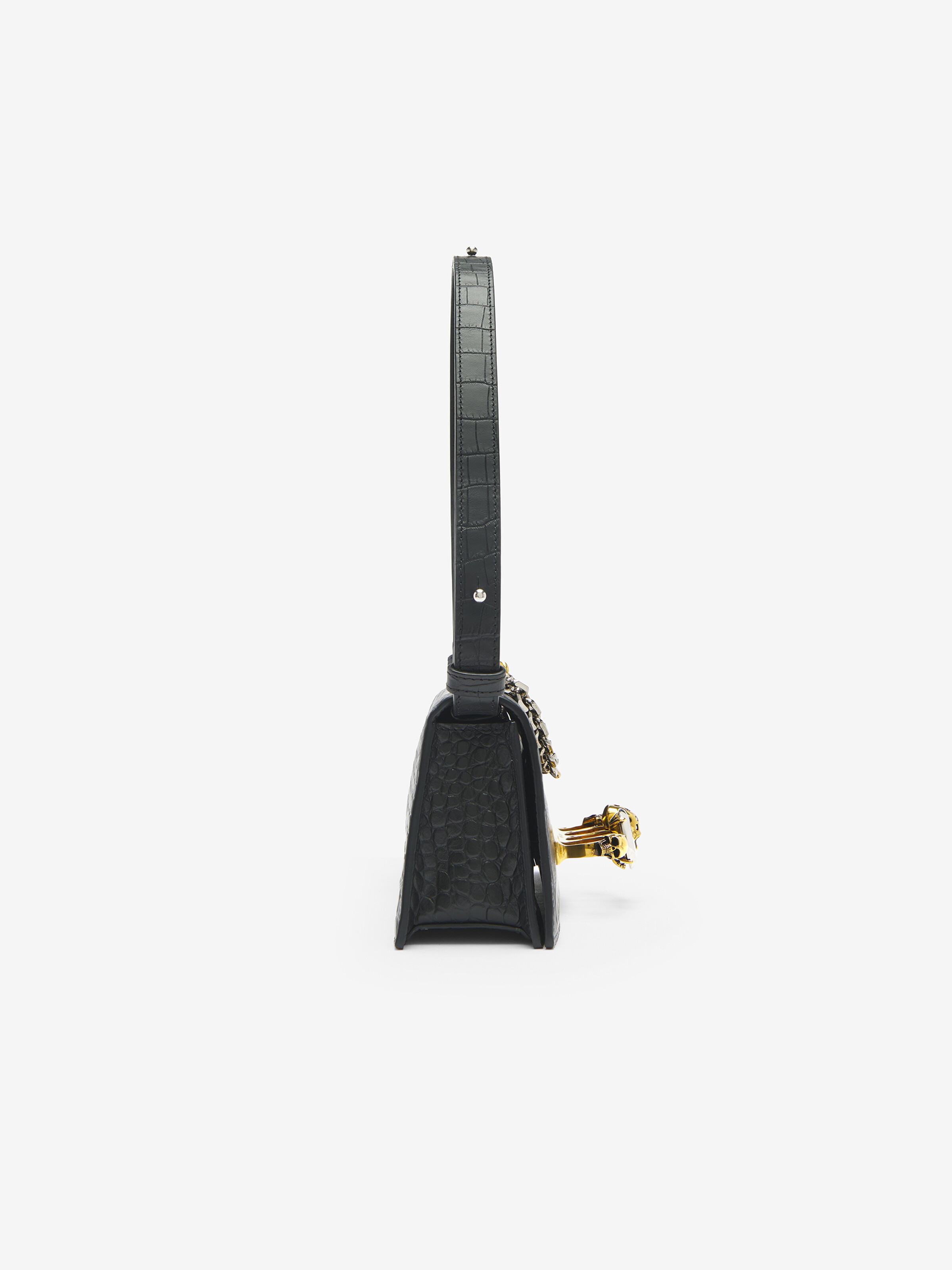 Mini Sac Jewelled pour Femme en Noir in Cuir de veau | Alexander McQueen - image 3