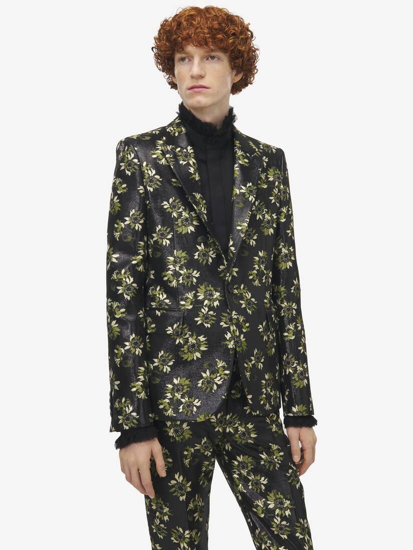 Veste à simple boutonnage en jacquard Tournesol | Alexander McQueen - image 6