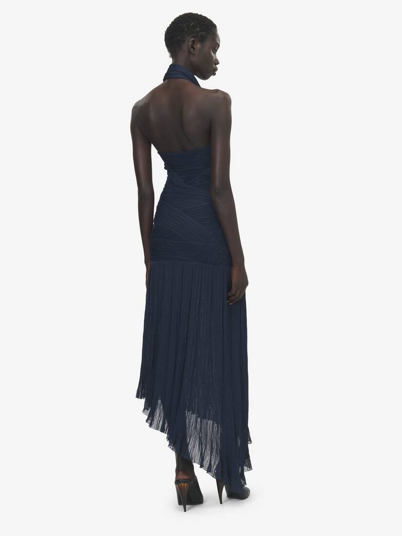 Asymmetric Ruched Dress | Alexander McQueen - image 3