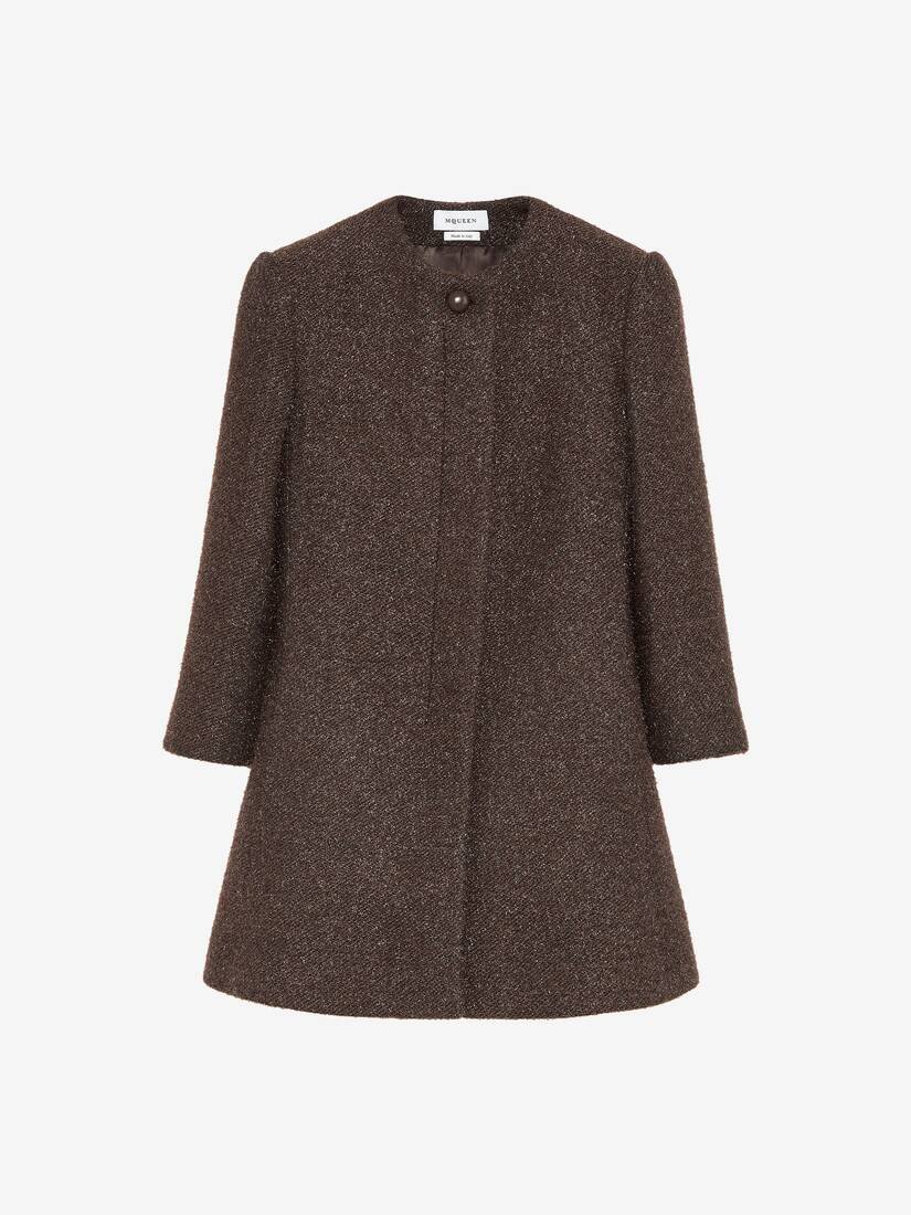 Metallic Tweed Coat | Alexander McQueen - image 1
