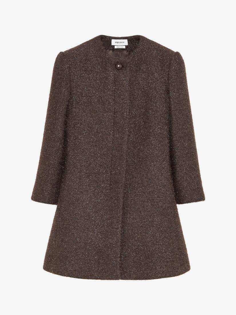 Metallic Tweed Coat | Alexander McQueen - image 1