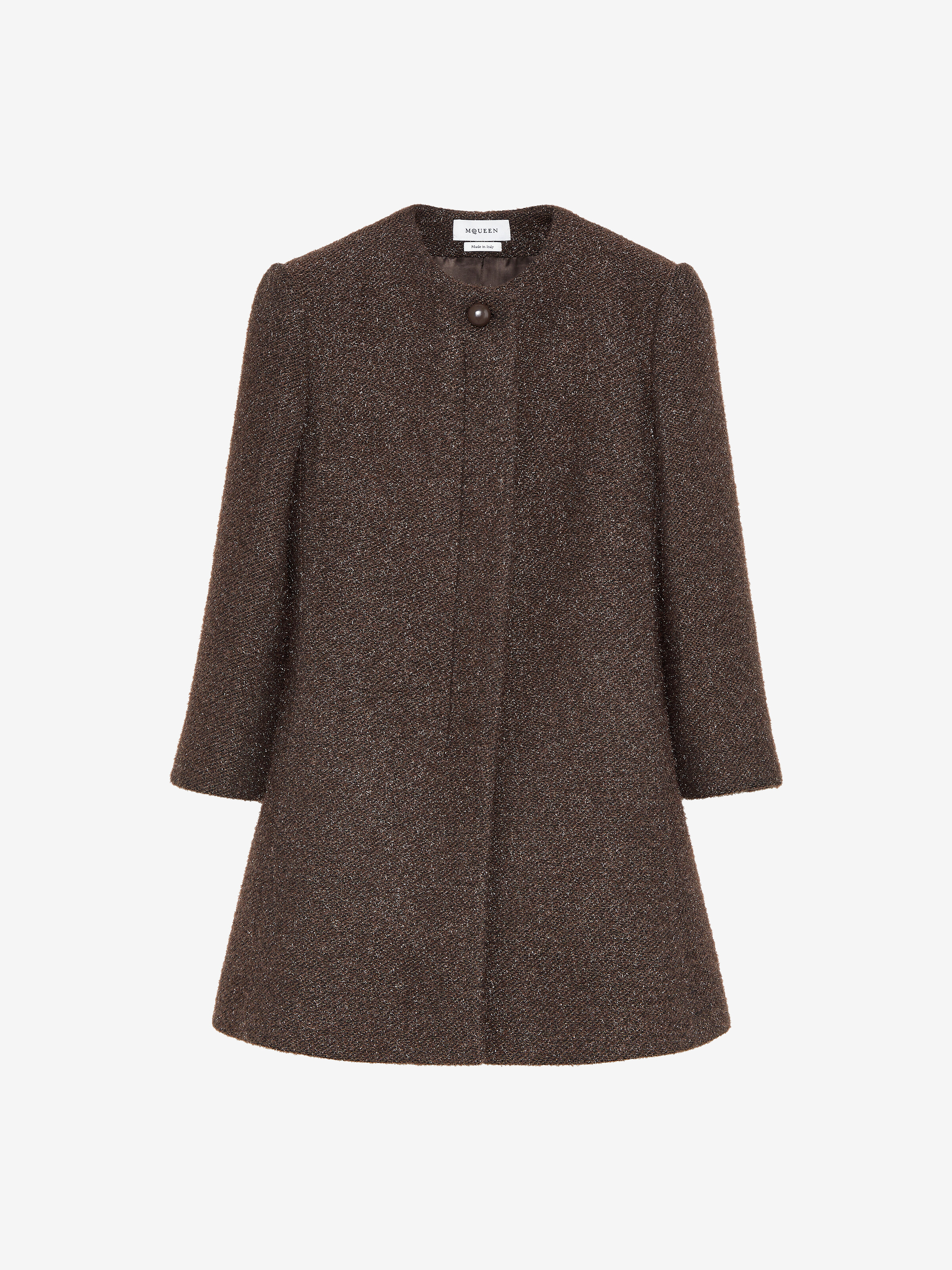 Manteau en tweed métallisé