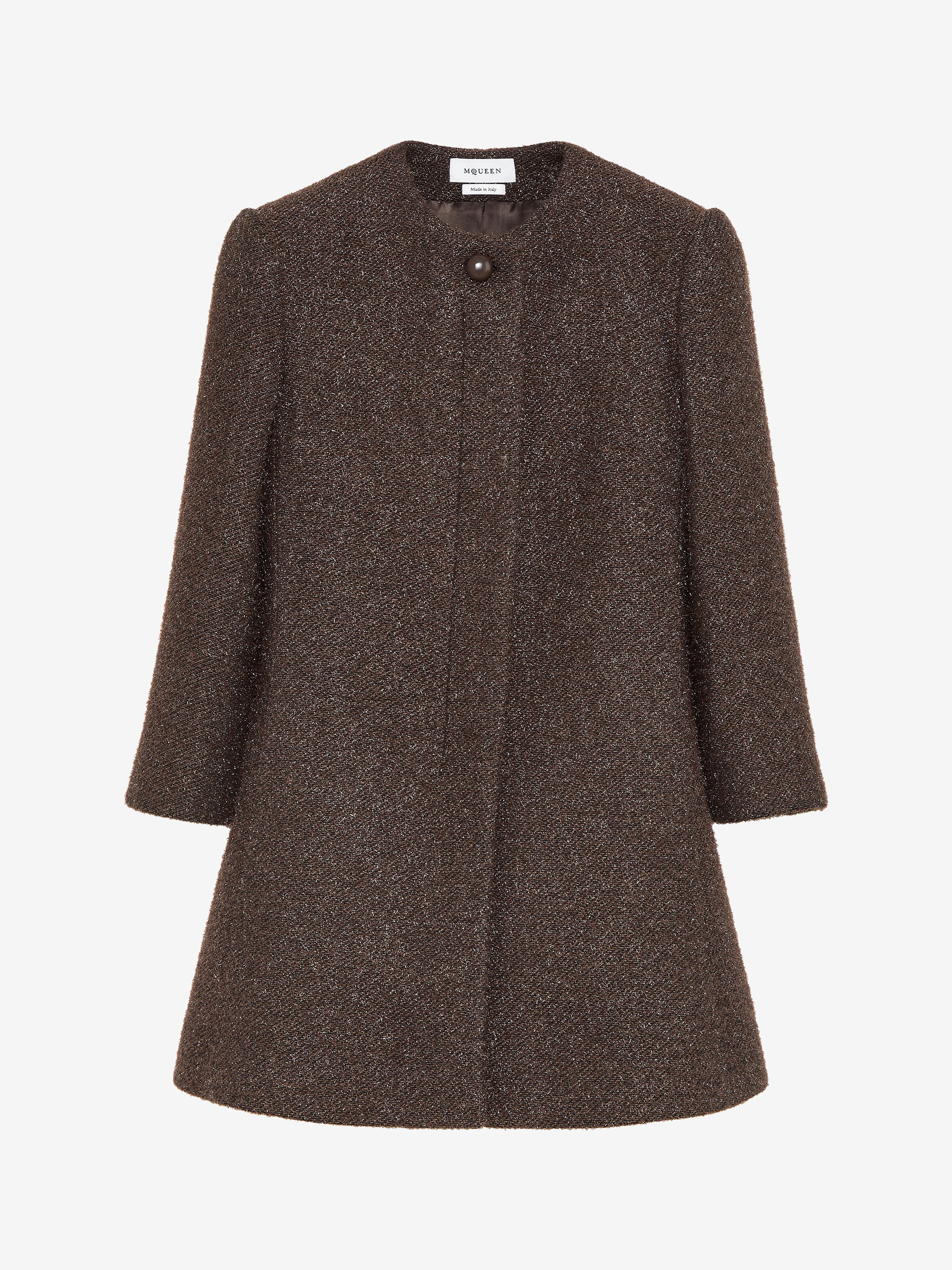 Manteau en tweed métallisé