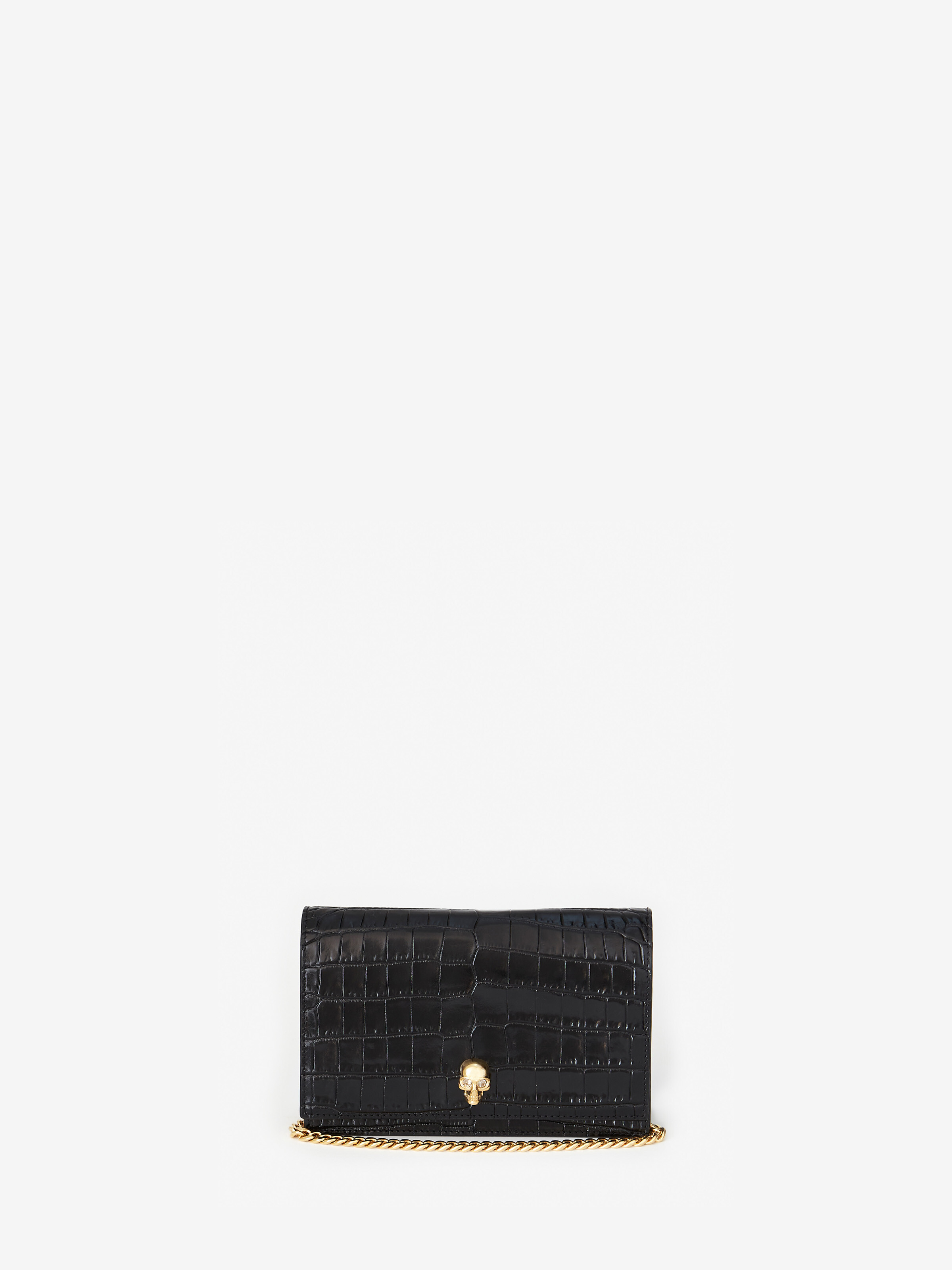 Women's Small Skull Bag in Black in 100% Calf Leather | Alexander McQueen - image 1