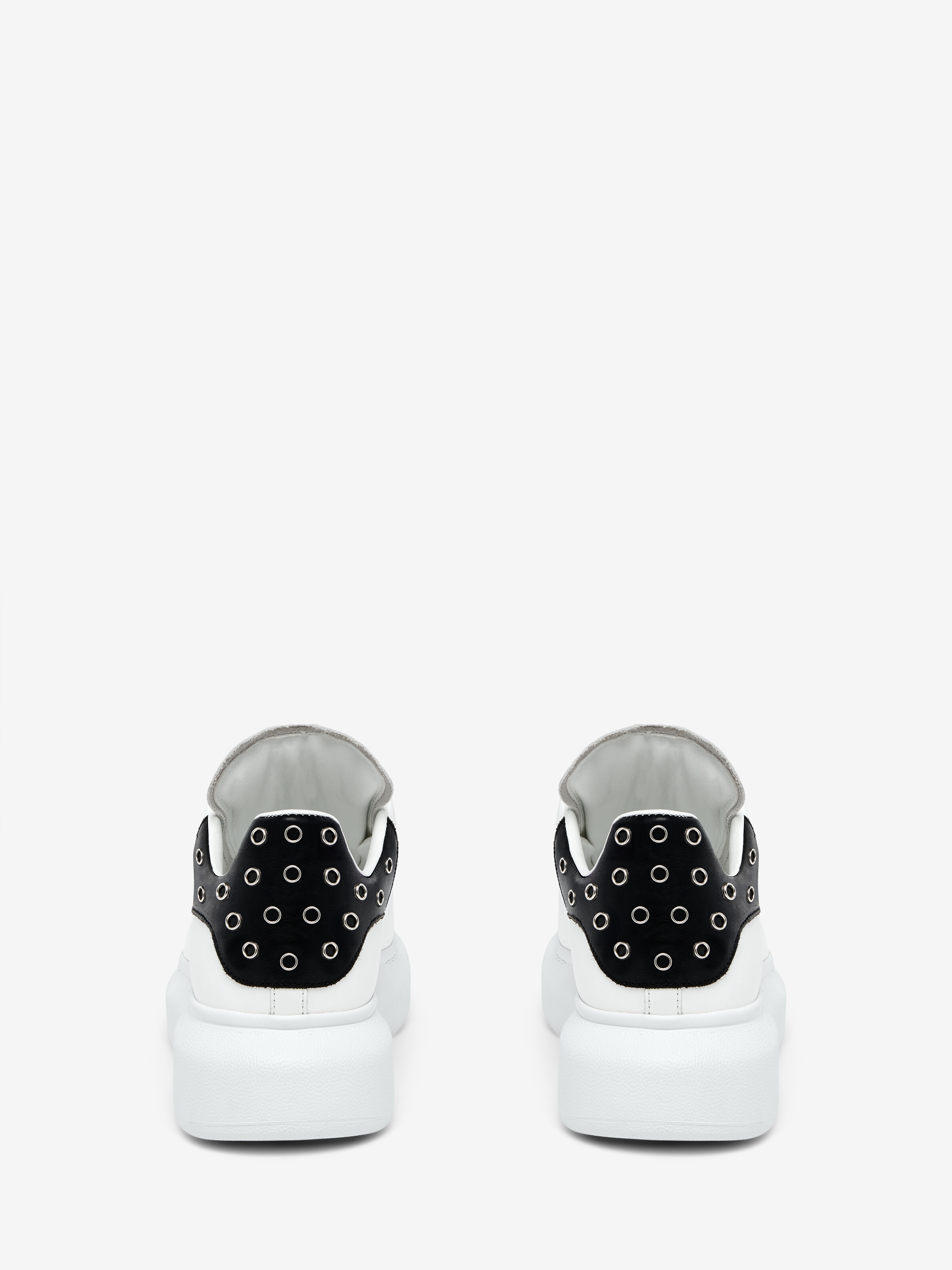 Oversized-Sneaker für Damen in Weiss/Schwarz/Silber in Kalb Leder | Alexander McQueen - image 3