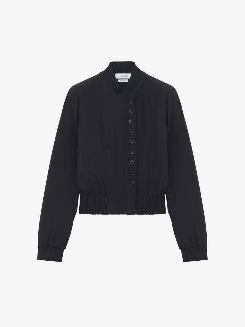 Silk Bomber Jacket | Alexander McQueen - image 1