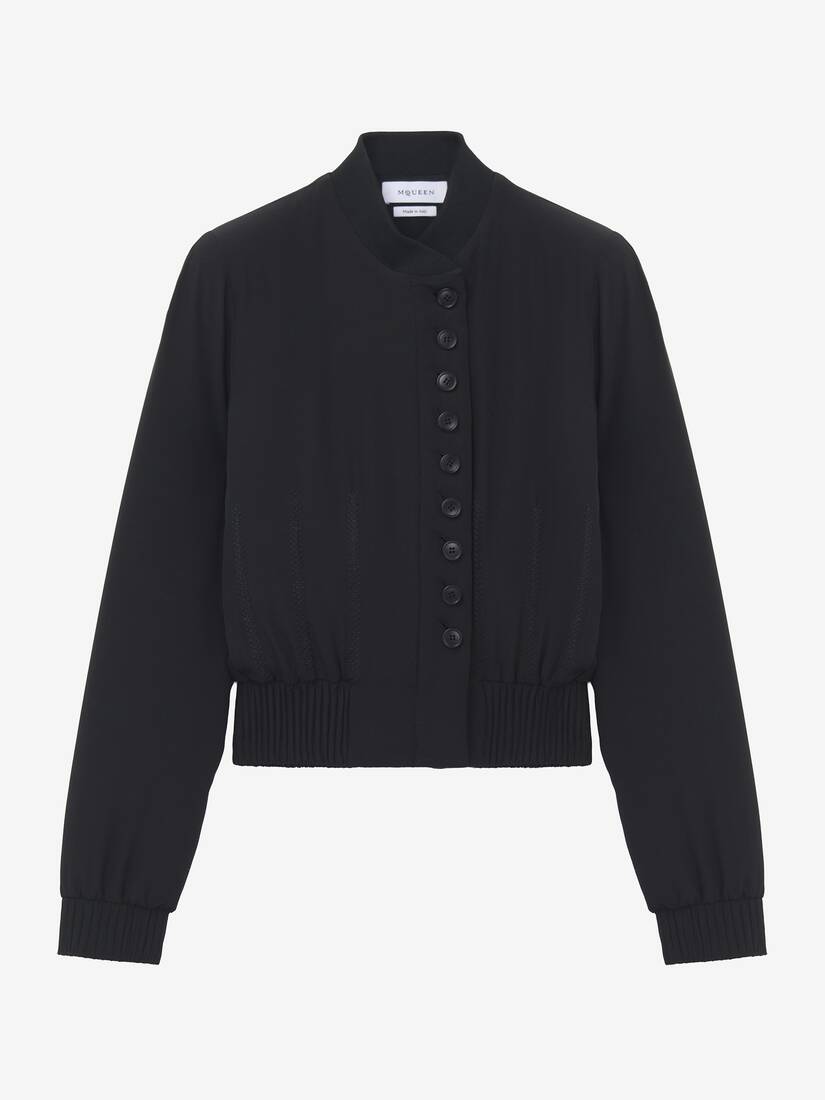 Silk Bomber Jacket | Alexander McQueen - image 1