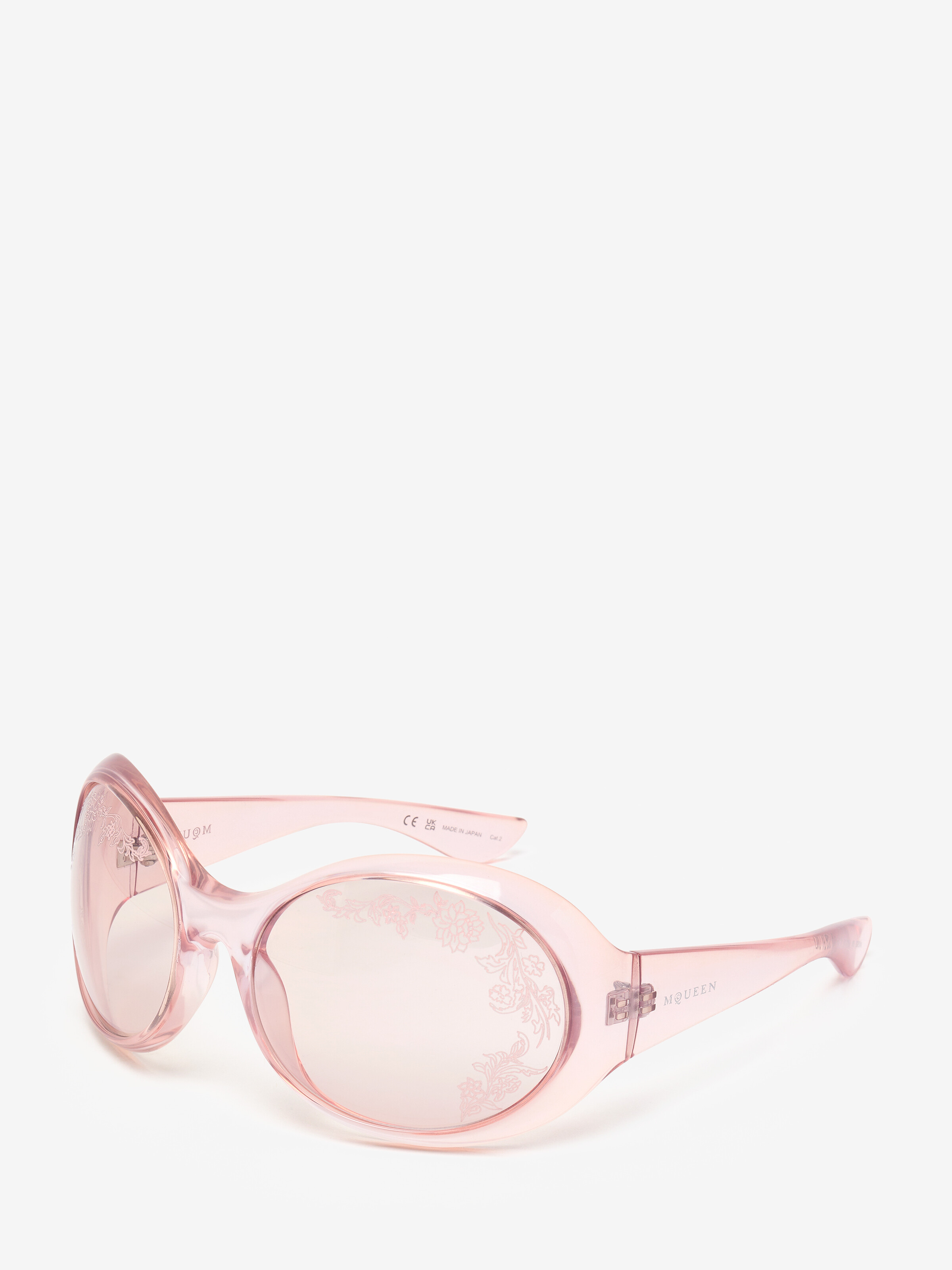 Lunettes de soleil rondes Kate en Rose in Bio-injection | Alexander McQueen - image 2