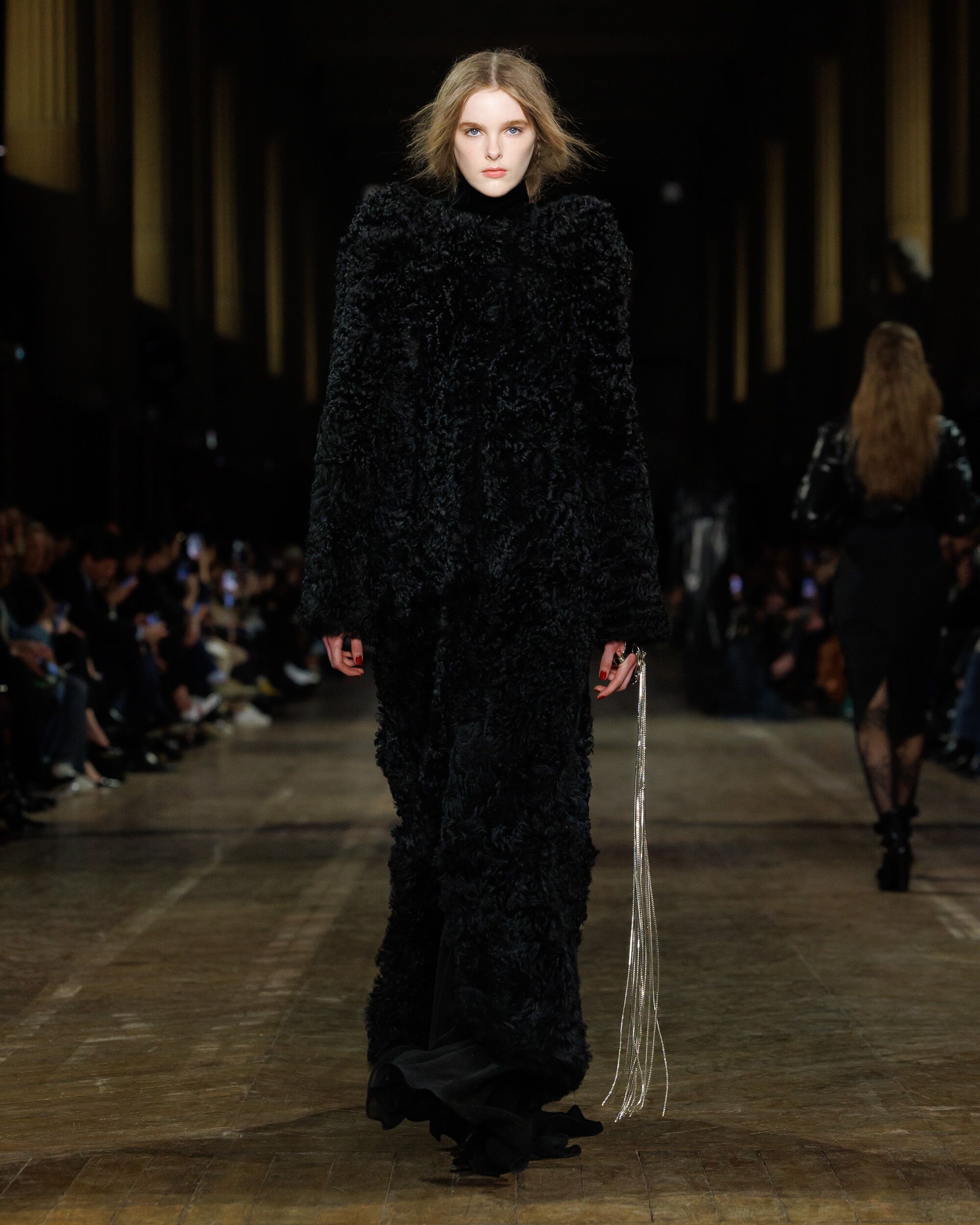 Model on runway at McQueen Autumn Winter 2025 Show