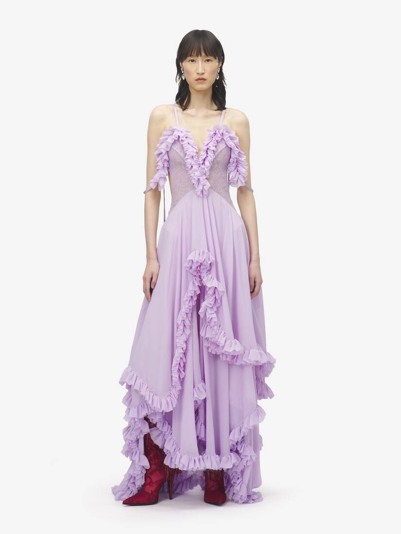 Ruffled Evening Dress | Alexander McQueen - image 1