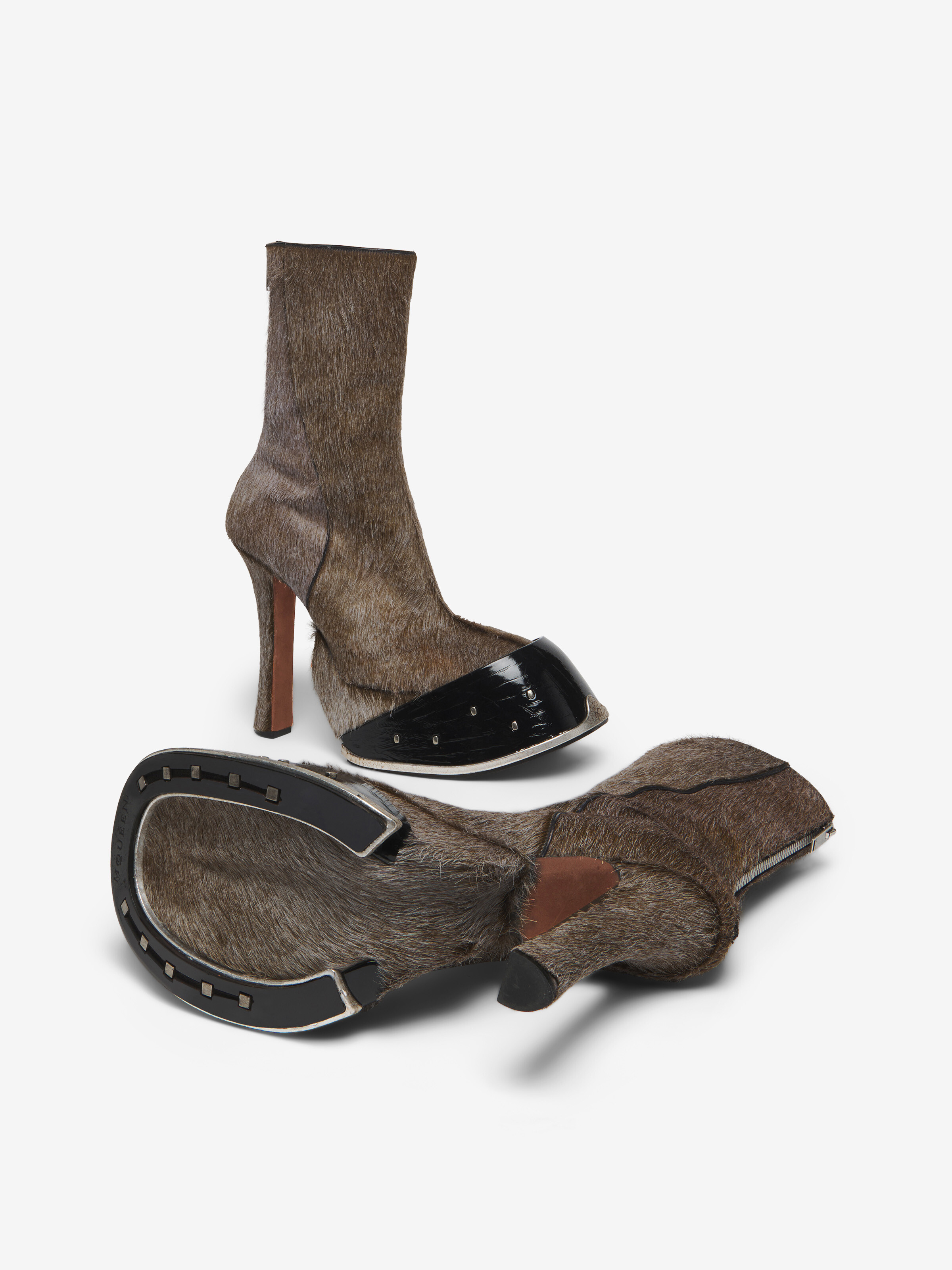 Women's Hoof Boot in Brown in Calf Leather | Alexander McQueen - image 6