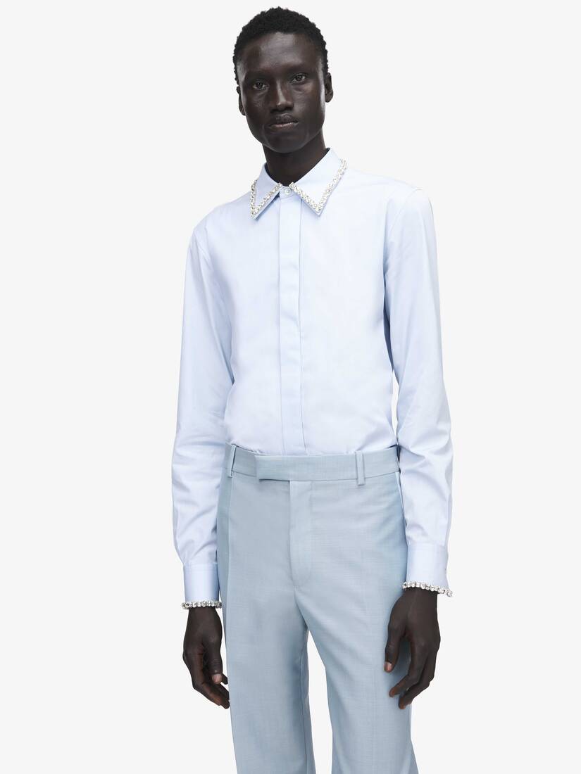 仿水晶刺绣衬衫 | Alexander McQueen - image 6