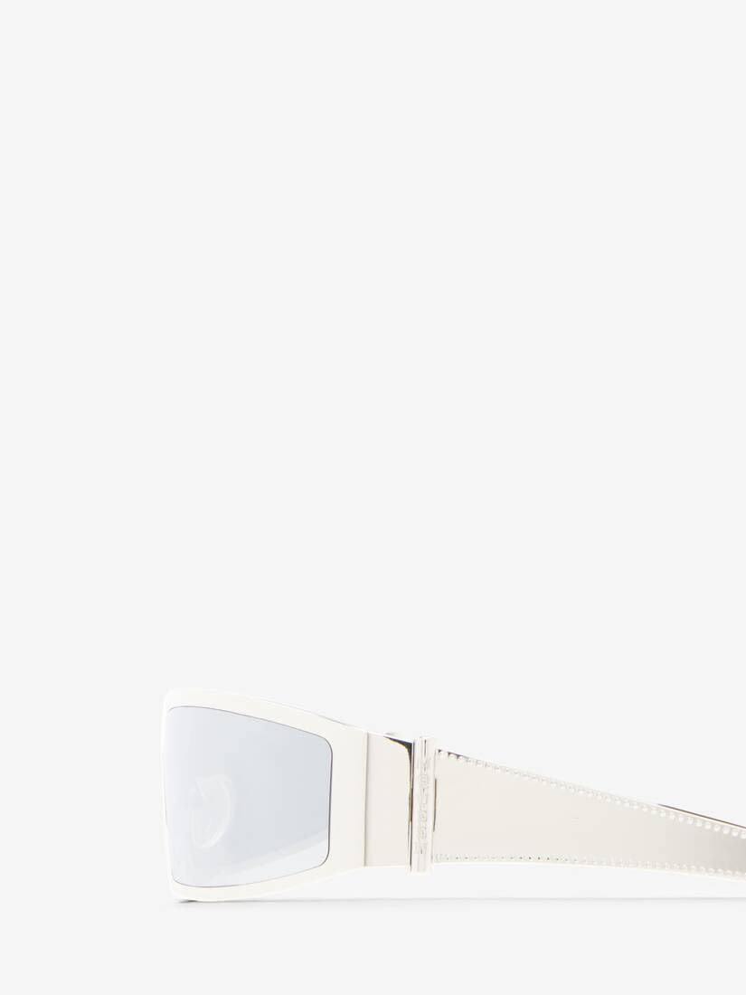 Lunettes De Soleil en Métal Y2K | Alexander McQueen - image 4