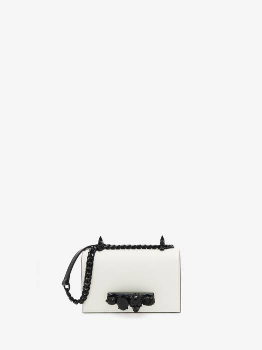ミニジュエルドサッチェル | ホワイト | Alexander McQueen JP