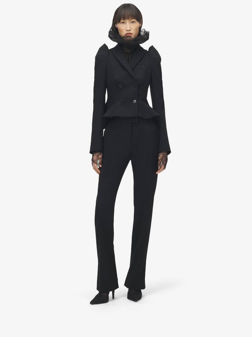 Shoulder Double-breasted Jacket